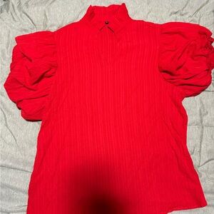 NWOT Red dress top. Super cute. XL smoke free